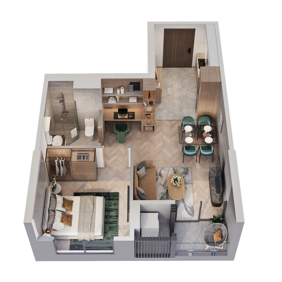 Layout Can Ho INT5_L02 03 08A