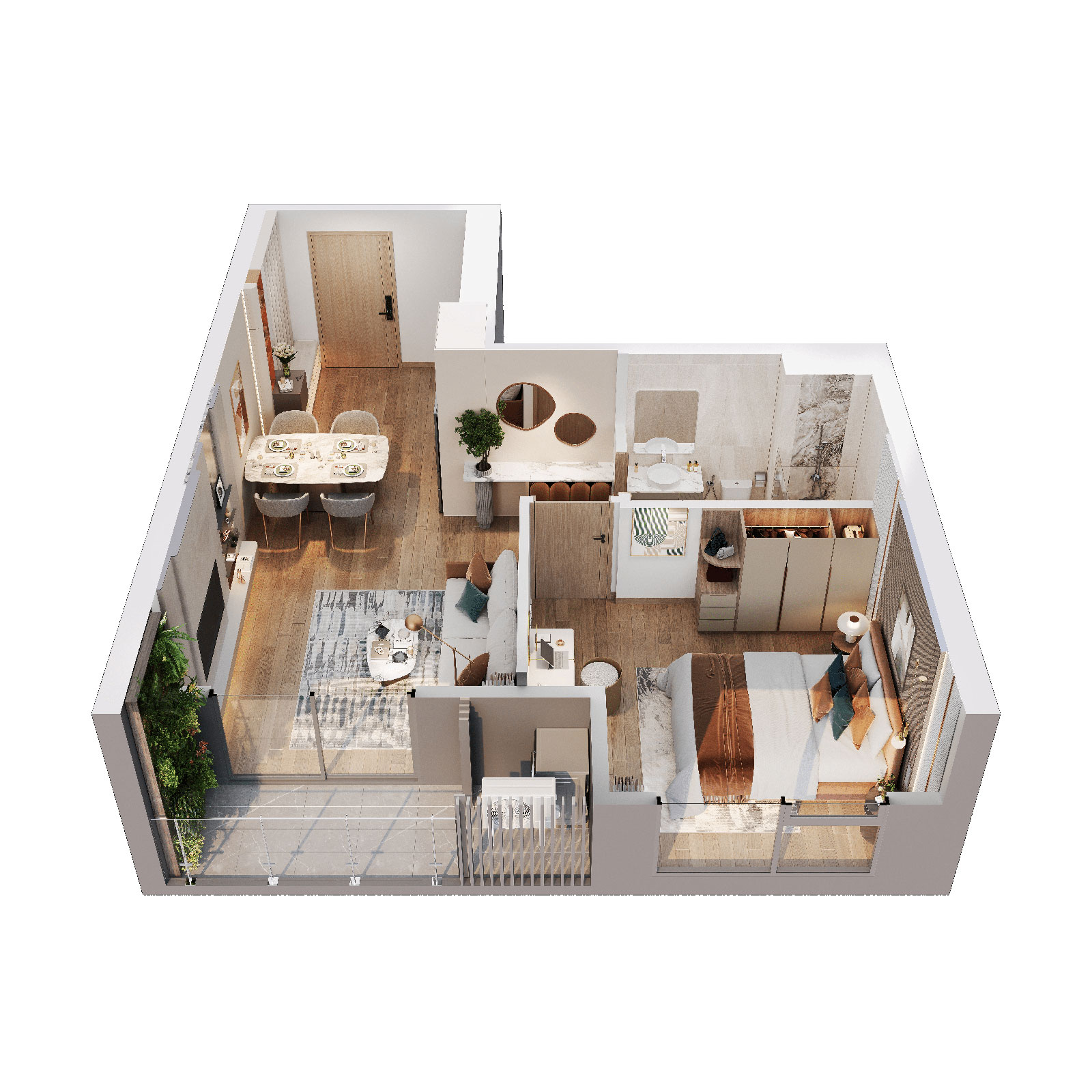 1PN Loai 2_Masteri Grand Avenue