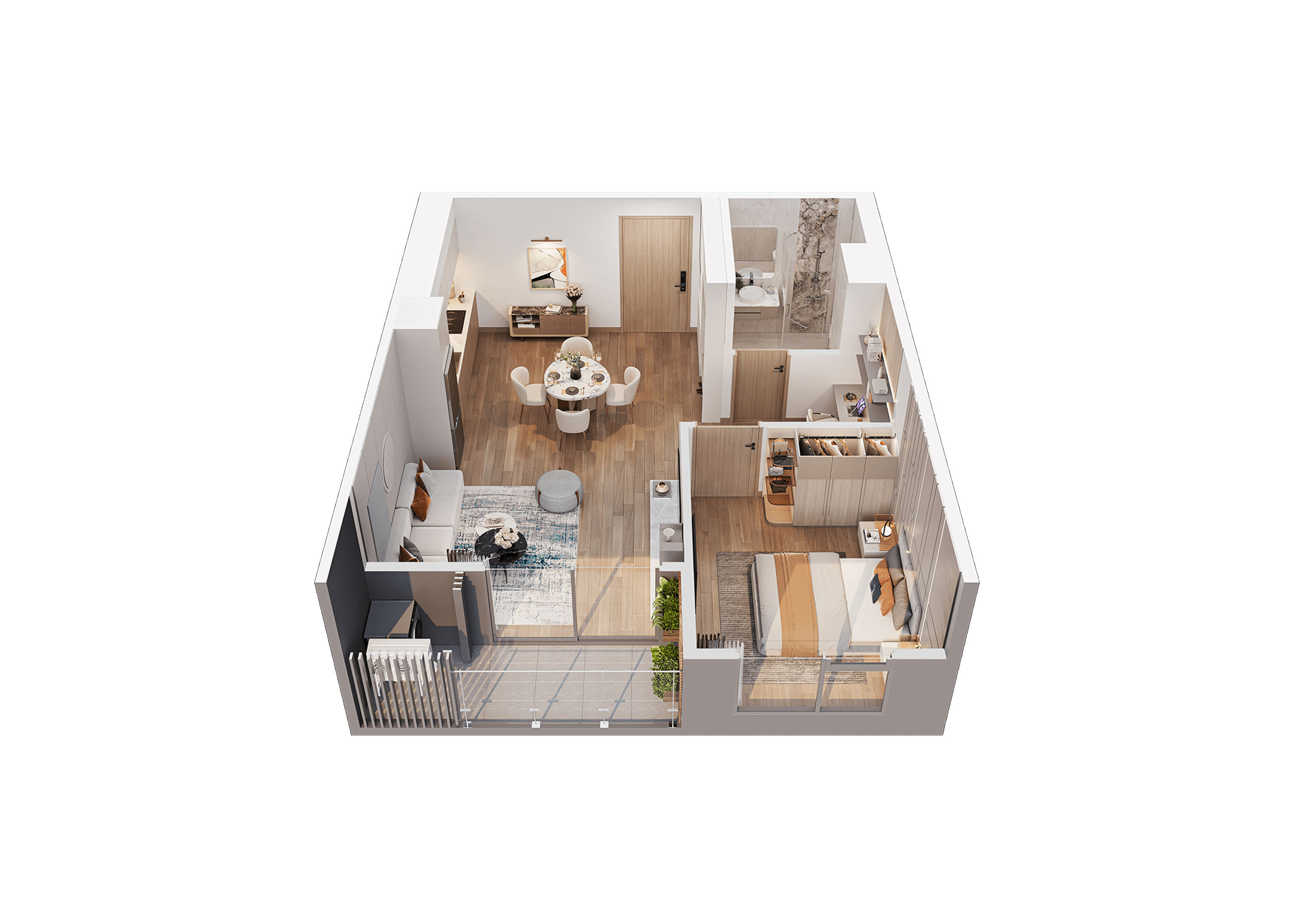 1PN+ Loai 3_Masteri Grand Avenue