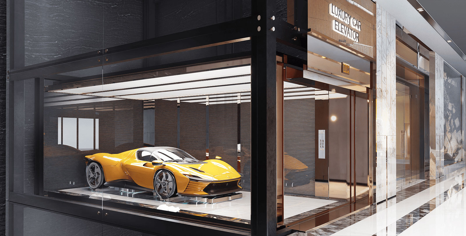 Luxury car elevator