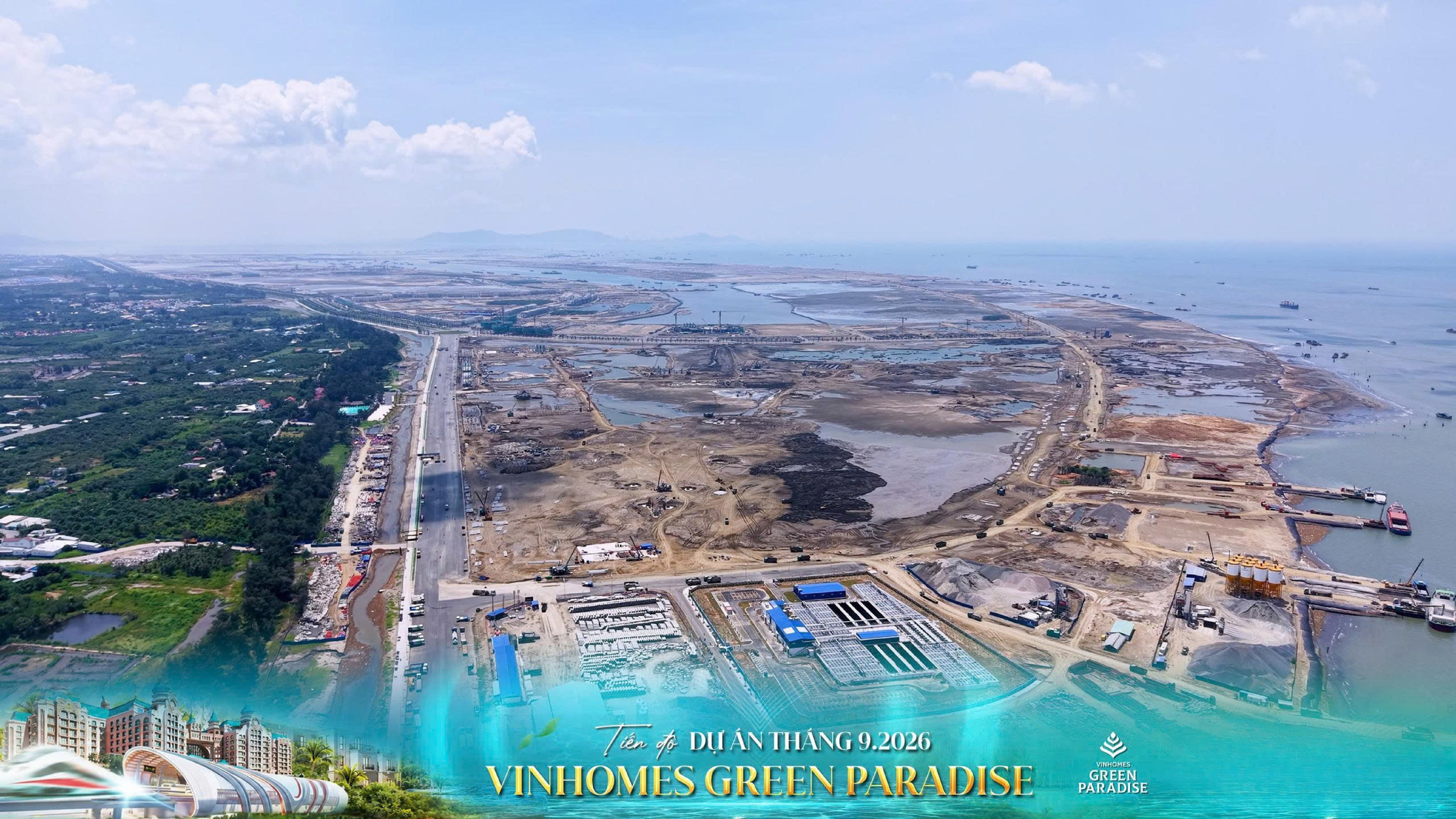 🔥 VINHOMES GREEN PARADISE CẦN GIỜ THÁNG 9/2026 – DIỆN MẠO ĐÔ THỊ BIỂN ĐANG DẦN HIỆN HỮU! 🌊🏗️